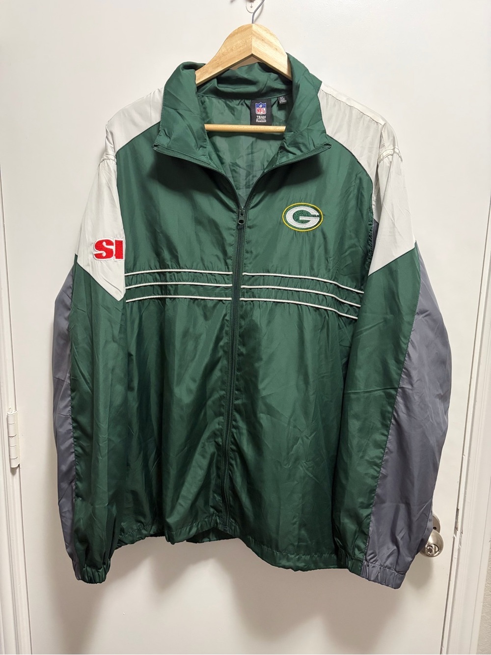 NFL x Sports Illustrated Green Bay Packers Windbreaker Jacket Mens Size XL